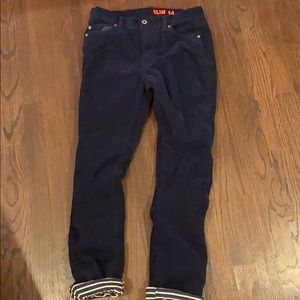J crew lined cords -14 slim